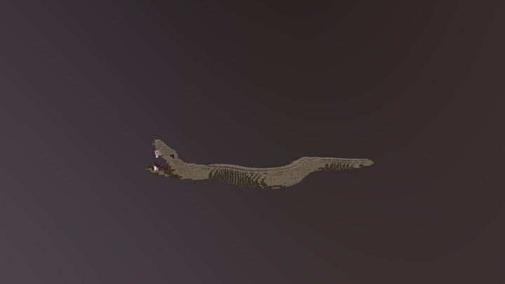 Snake Voxels 3D Model