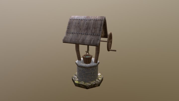 Medieval Well 3D Model