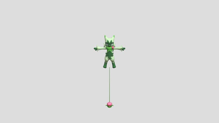 Pokemon - #0907 Floragato 3D Model