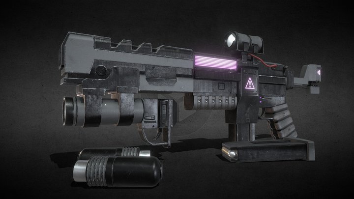 Sci-fi weapon 3D Model