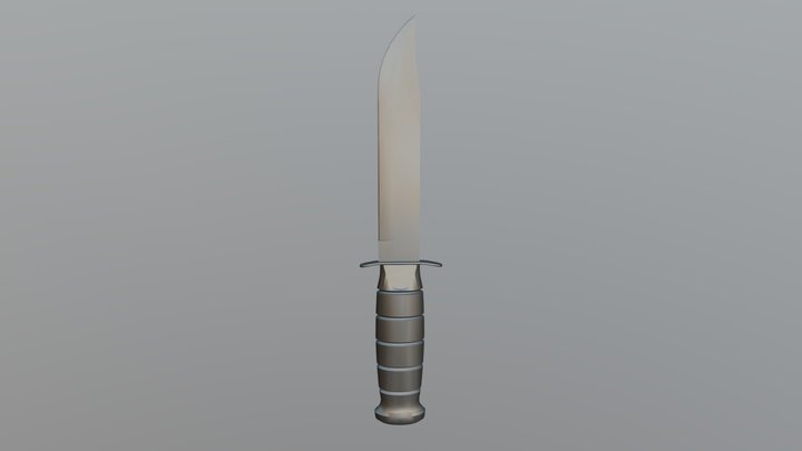 Cuchillo de combate/ Combat Knife 3D Model
