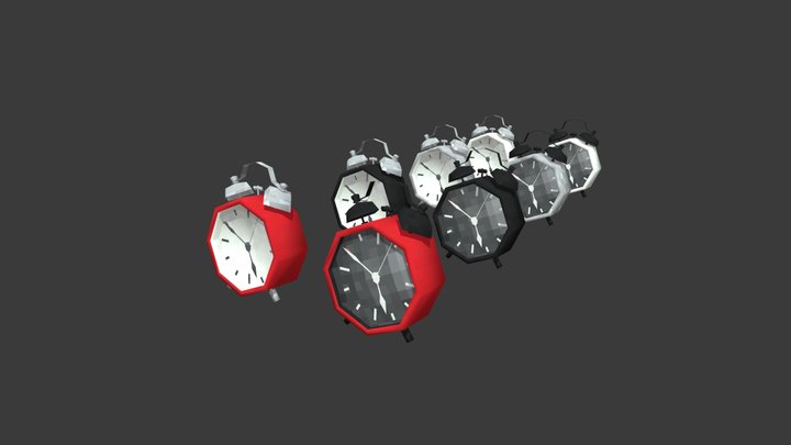 [PSX] Alarm Clocks 3D Model