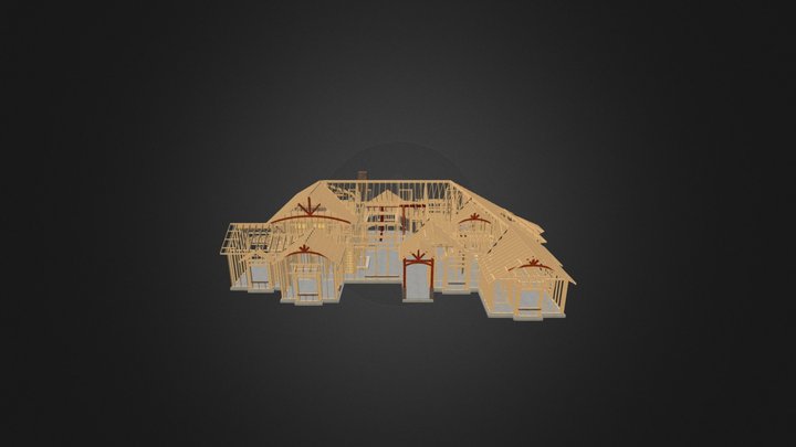Rustic One Story Frame 3D Model