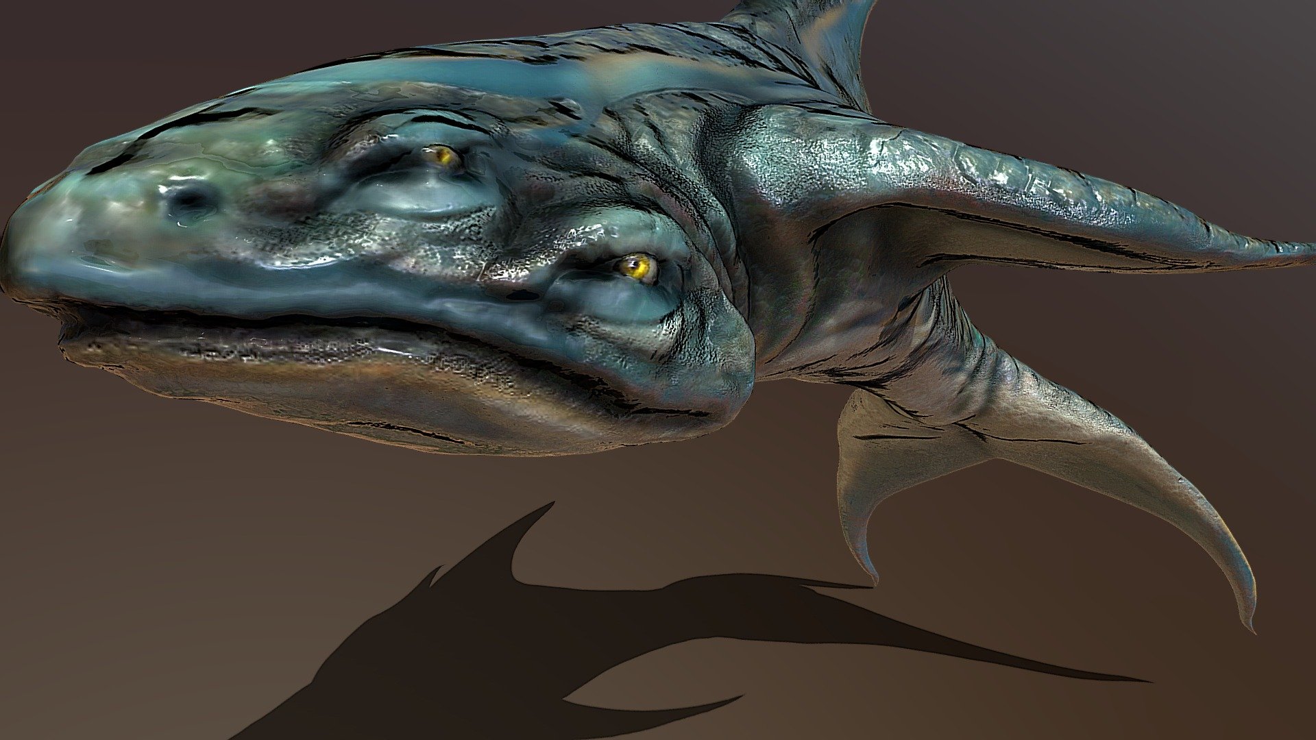 Alien shark - 3D model by Cécile Amstad [929b53a] - Sketchfab