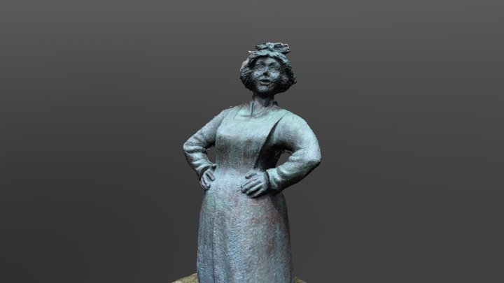 Statue outside Treptower Rathaus, Berlin 3D Model