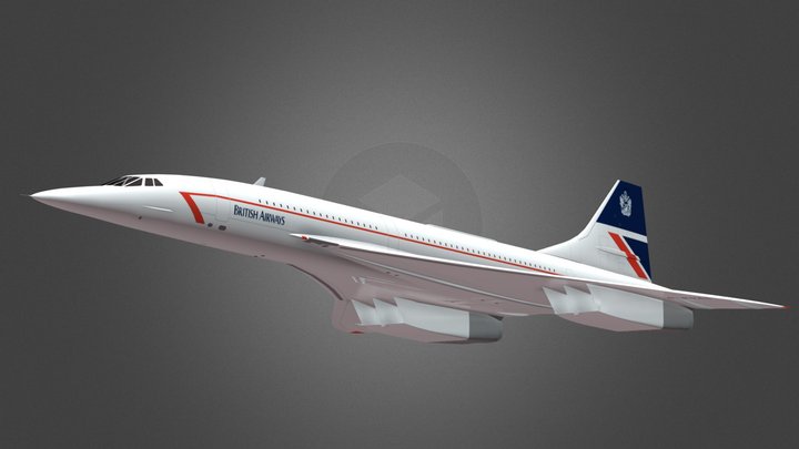 Concorde 3D Model
