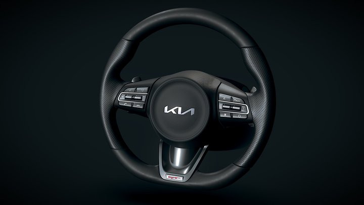 Kia Stinger 2022 steering wheel WIP 3D Model
