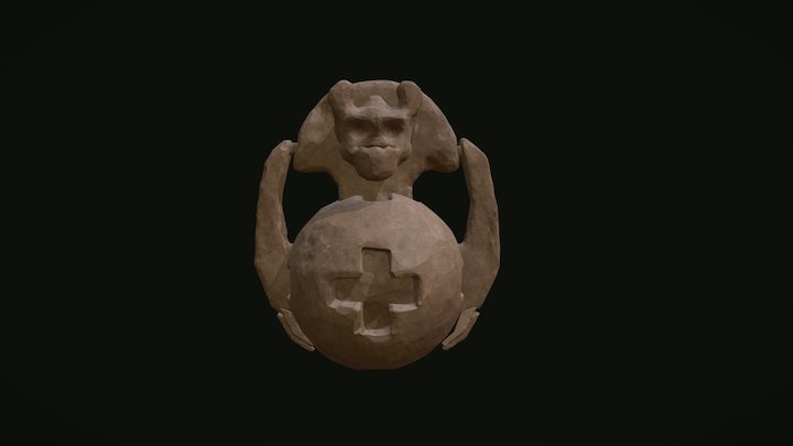 Temple Guardian - Stone Golem Sculpt 3D Model