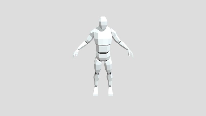 UE Mannequin Demake 3D Model