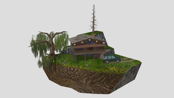 DAE Diorama - Forest Loner 3D Model