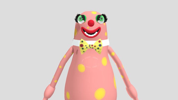 Mr. Blobby fanart 3D Model