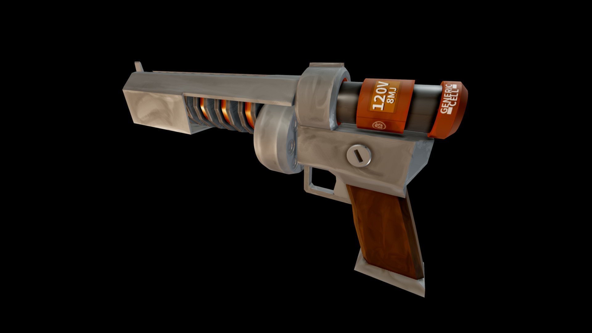 Coil Revolver Download Free 3D model by stale_mud [929e3d9] Sketchfab