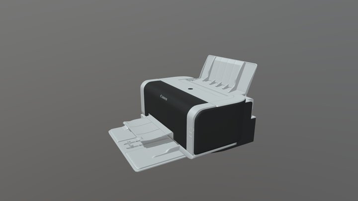Canon Printer Mockup 3D Model