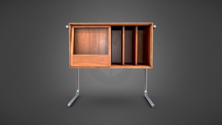 Jacky Solid Cherrywood Accent Cabinet 3D Model