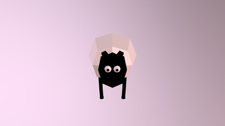 Low-poly Sheep 3D Model
