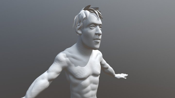 Homem Das Cavernas (Escultura) 3D Model