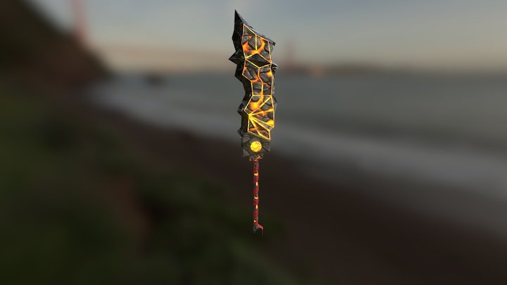 Lava Greatsword 3D Model
