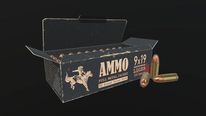 Ammo 9mm 3D Model