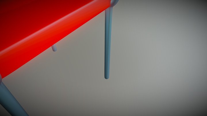 Red Chair 3D Model