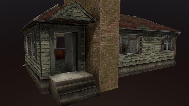 Town Building 02 3D Model