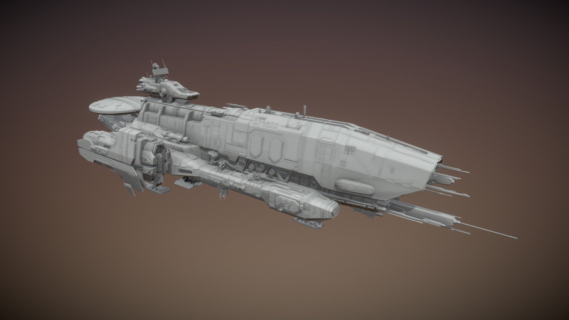 HALO Fanart Howler-class EW Corvette - 3D model by JP_2793 [92a13ce ...