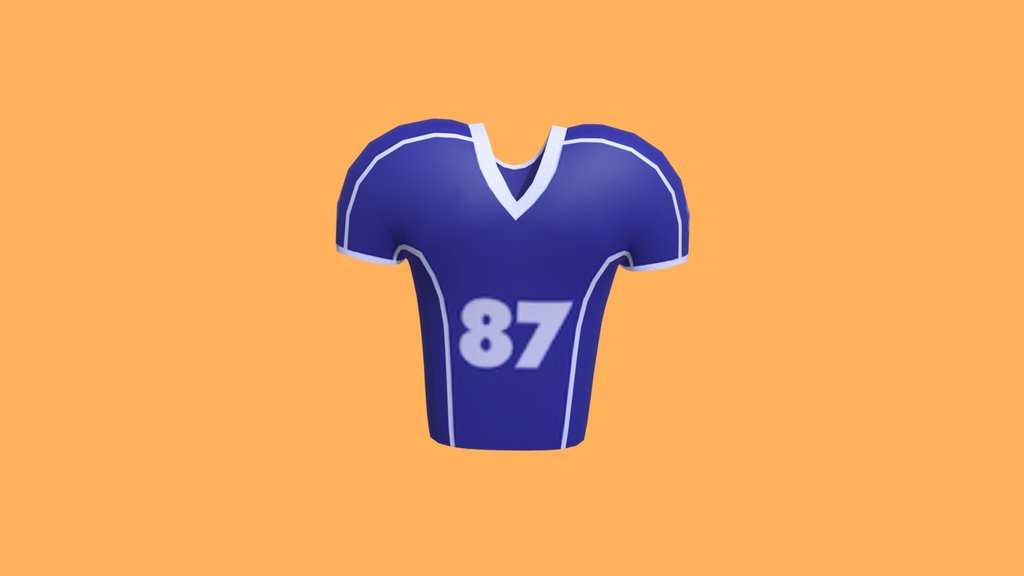 HockeyShirt Blue White
