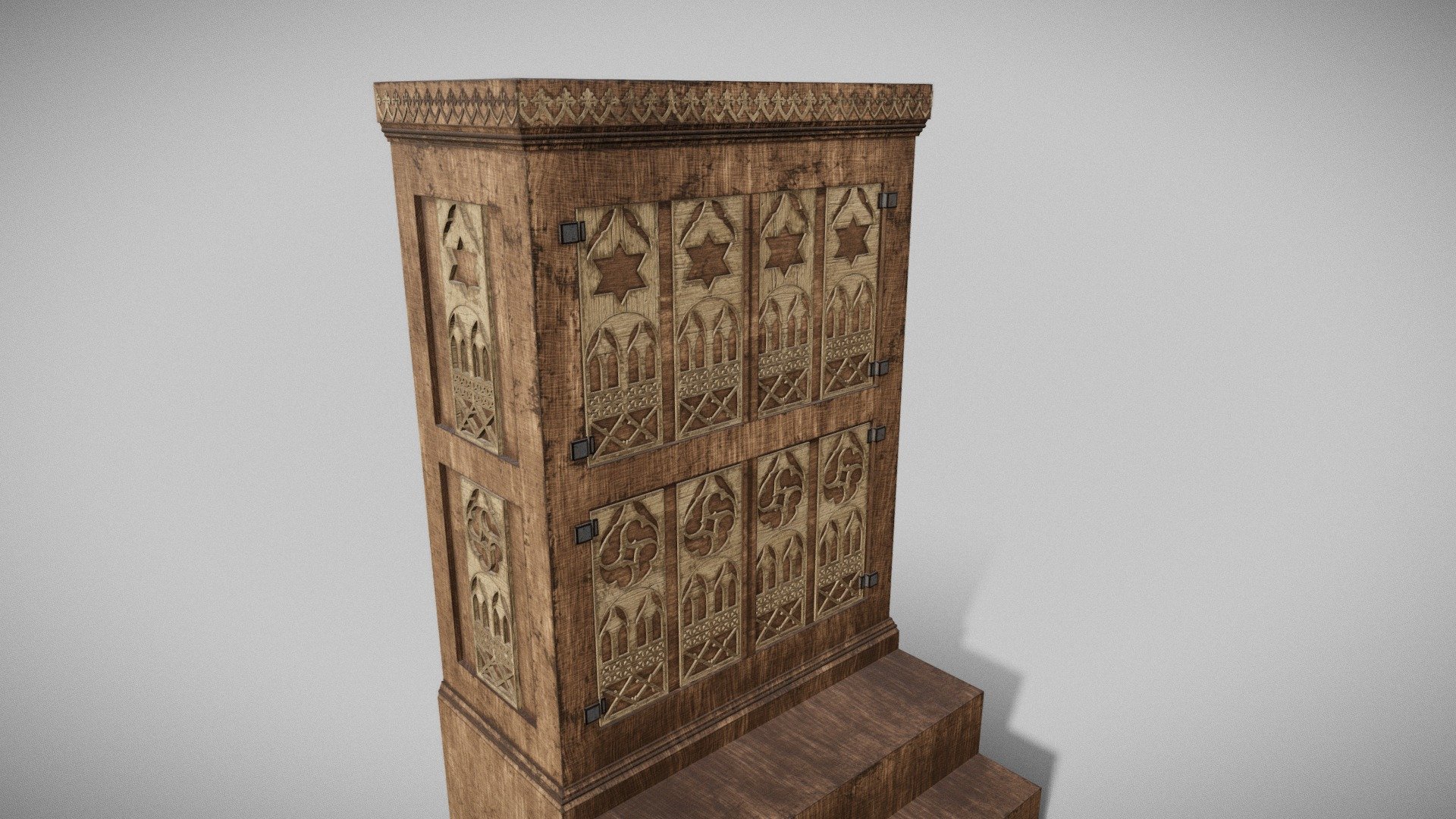 Medieval Aron Ha-Qodesh — Sketchfab embed 3D viewer