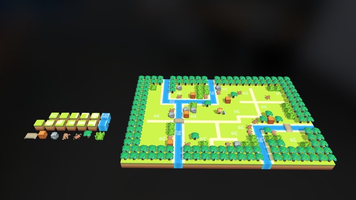 Shooting Map 3D Model
