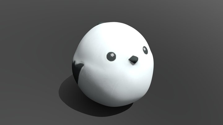 シマエナガ220㎜ 3D Model