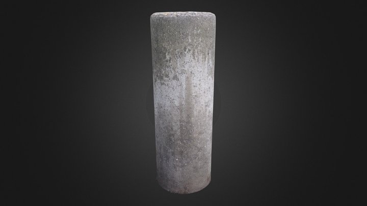 Concrete bollard 3D Model