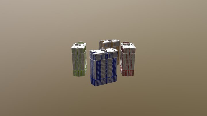 4 Seasons - Budova 3D Model