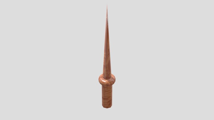 wooden spear 3D Model