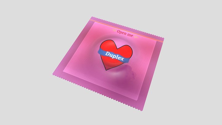 Condom Heart "Duplex" #SketchfabWeeklyChallenge 3D Model