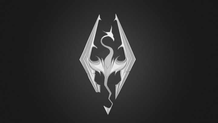 Logo The Elder Scrolls 3D Model