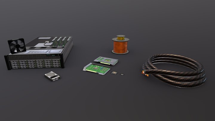 High Tech Crafting Pack - Electronics 3D Model