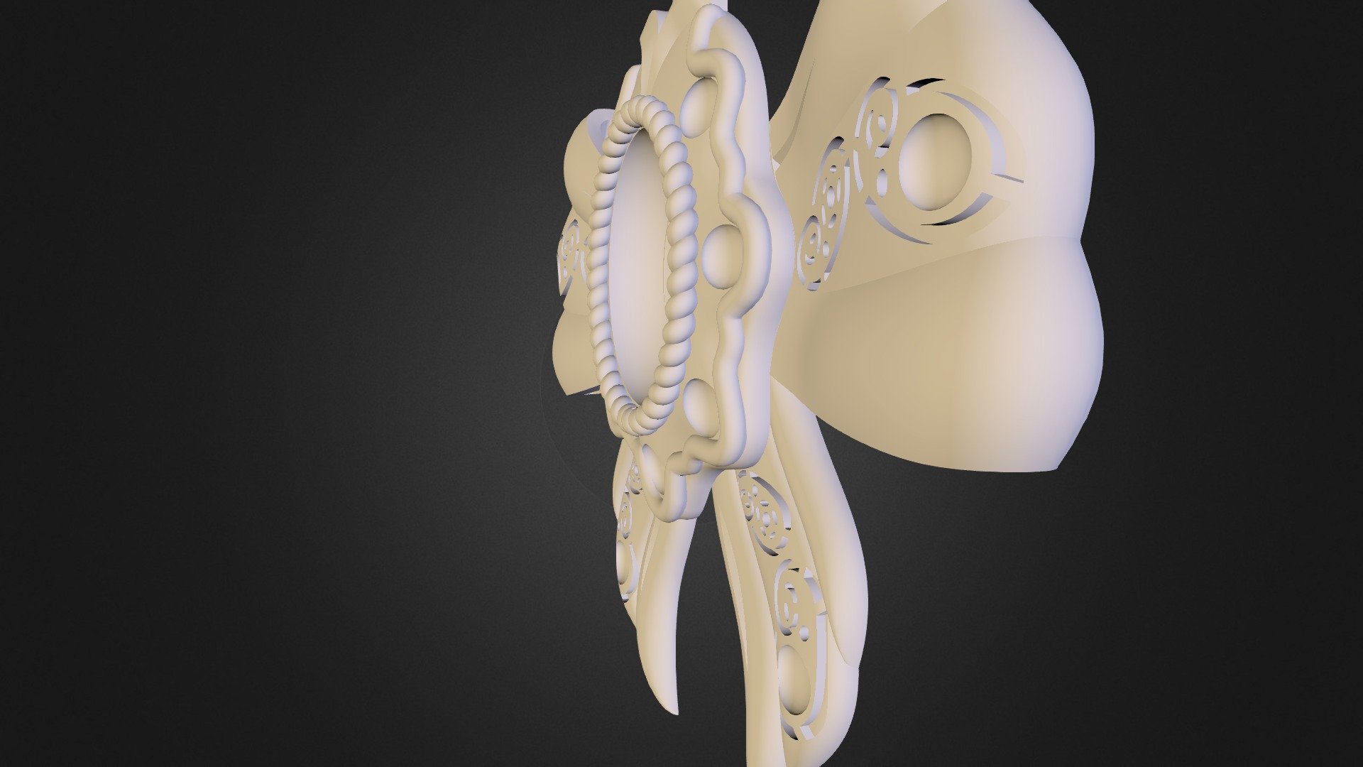 Bow Brouch 3D Model