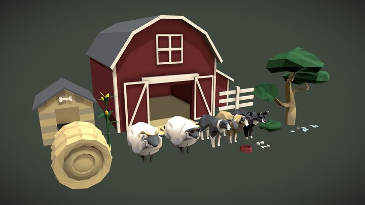 Game Assets: 'Shepherding' 3D Model