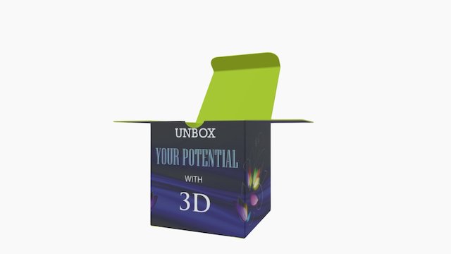 Folded Carton 3D Mock-Up 3D Model