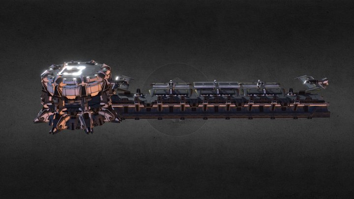 Planetside 2 Wall, Walltower 3D Model