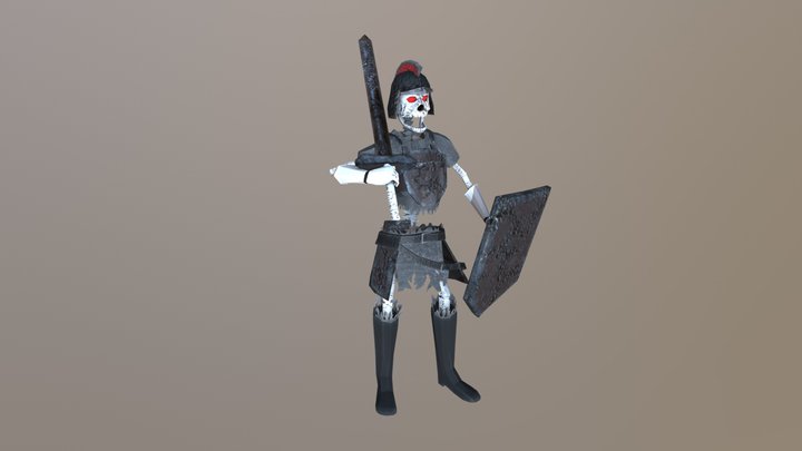 Skeleton Lord Animated 3D Model