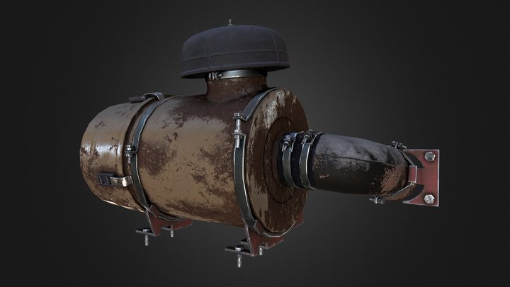 Air Duct for Ural 4320 3D Model