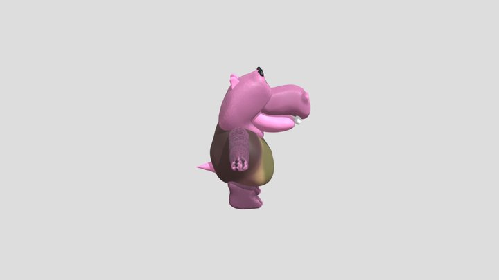 free hippo model 3D Model