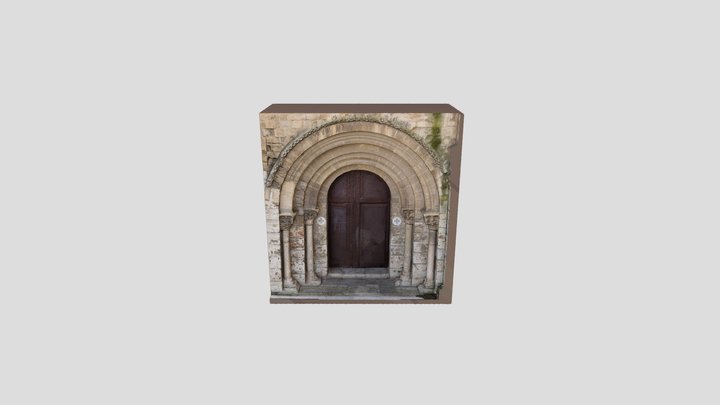 Portada Monasterio San Isidro, Dueñas 3D Model