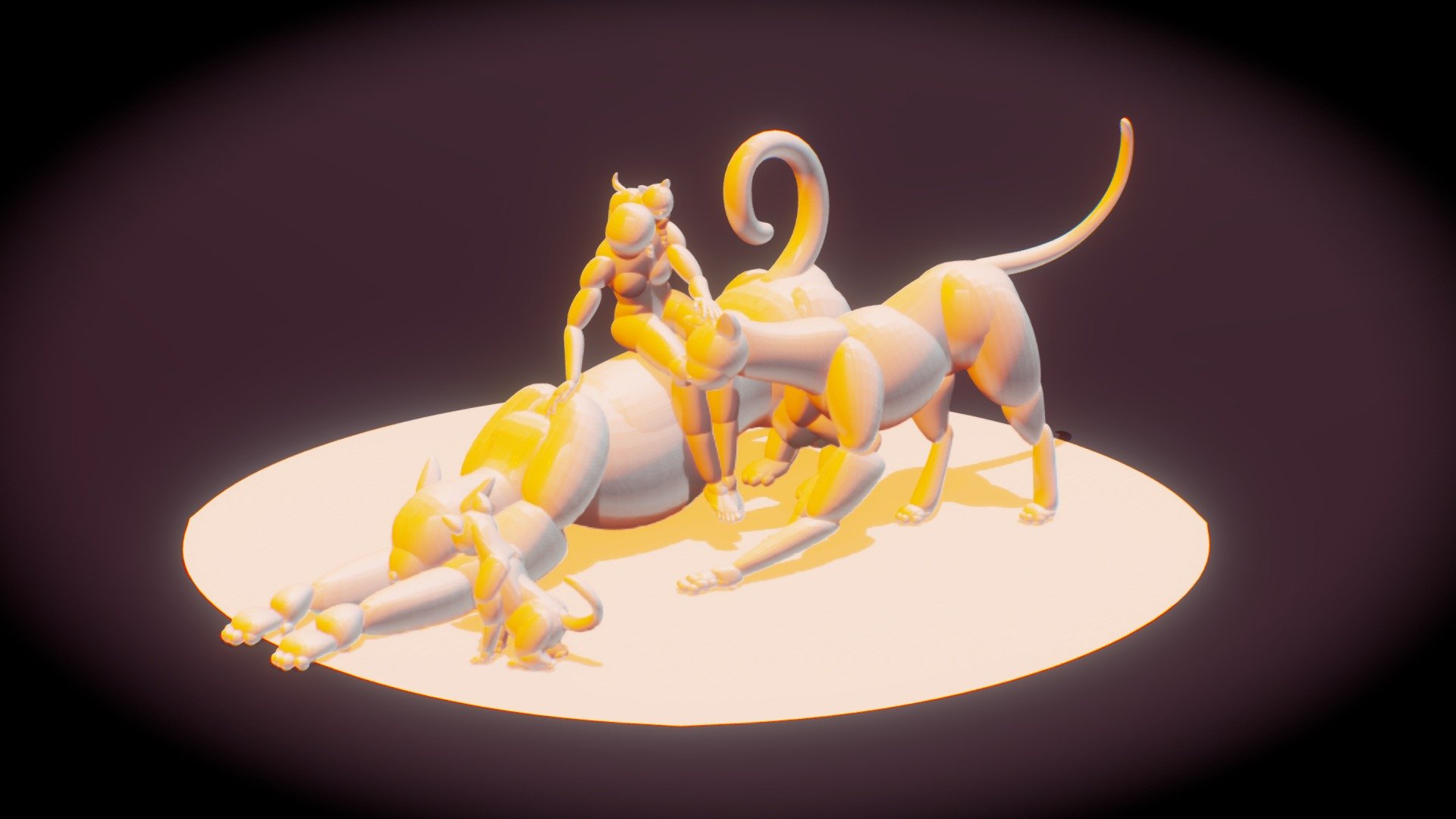 Reference of Stylized Character Kitty And BigCat