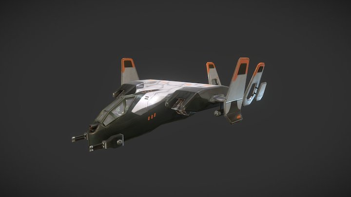 Spaceship Fan Art 3D Model