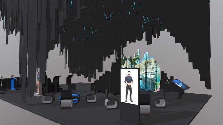 Tec Booth design 3D Model