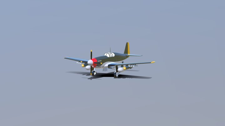 P-51-B SP 3D Model
