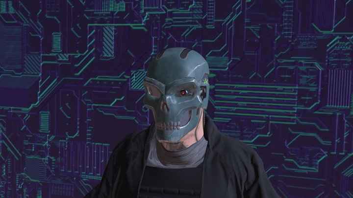 Cyber_Skull 3D Model