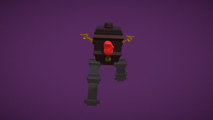 Robot Charcter-animation_walk 3D Model