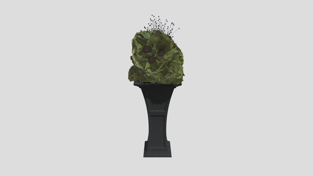 Holiday Urn Planter With Pine
